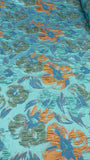 Brocade - Scarlet Turquoise