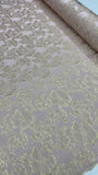 Brocade - Peony Floral gold with a blush undertone