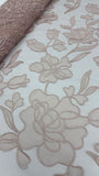 Organdy Embroidery Lace  - Dusty Rose