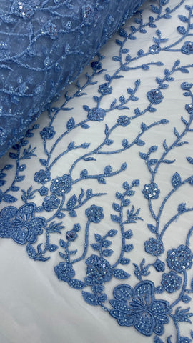 Vintage Lace - Azure Blue