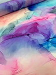 Satin Prints  - Marble Wave Pink