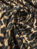 Dutchess Satin Printed - Leopard Print Brown