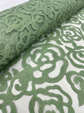 Lazer Cut Lace - Sage