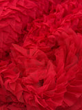 Ruffled Tulle - Red