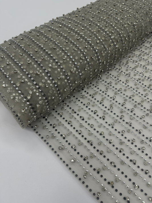 Beaded Crystals - Oyster