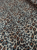 Dutchess Satin Printed - Leopard Print Rust