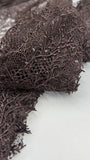 Vintage Stretch Chantilly - Chocolate