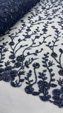 Vintage Lace - Navy Blue