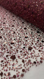 Hollywood Sequins - Burgundy