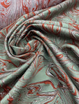 Brocade Valencia - Swirl Mint Rust