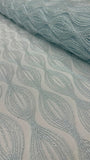 Luxury Shimmer Beaded Eveningwear Fabric- Summer Collection