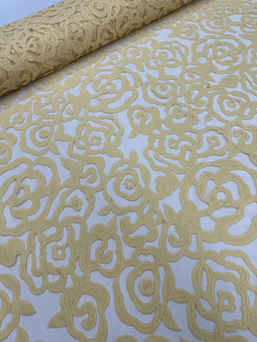 Lazer Cut Lace - Light Sand