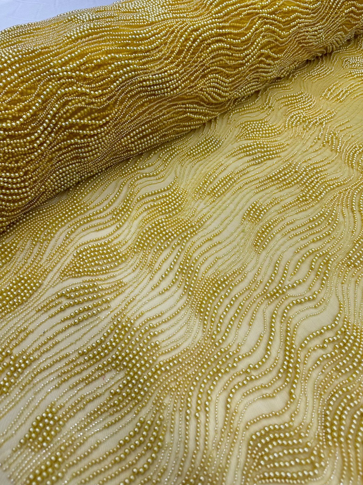 Pearl Beaded -Yellow
