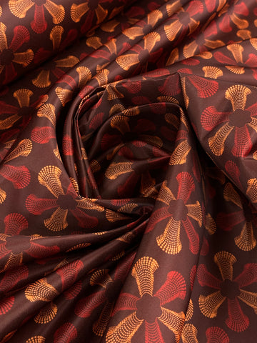 Dutchess Satin Printed - Tribe Rust 2