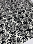 Viscose Woven - Damask Black