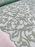 Lazer Cut Lace - Light Sage