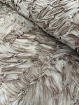 Ruffled Tulle Frill - Taupe