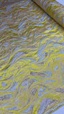 Brocade - Yellow & Gold Wave