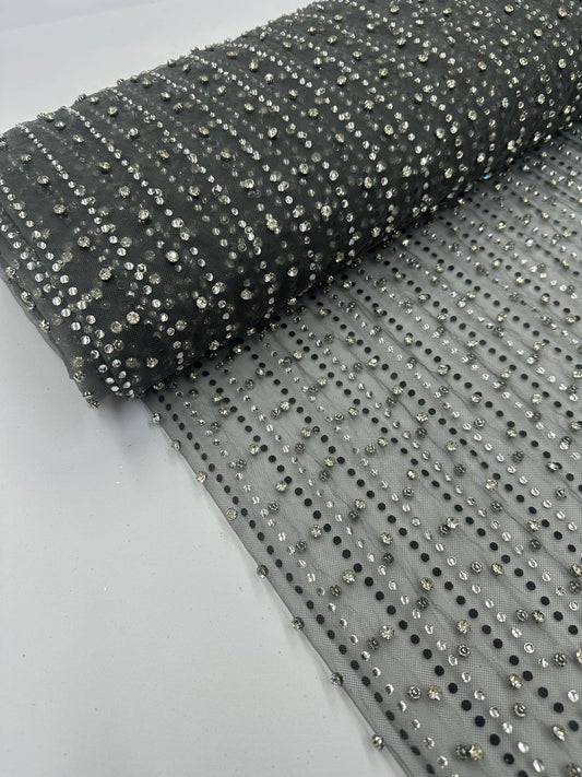 Beaded Crystals - Fox Grey