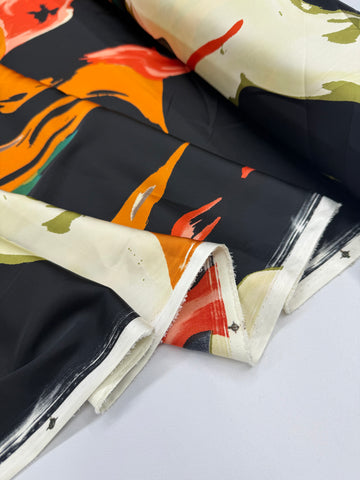 Satin Prints  - Cosmo Black