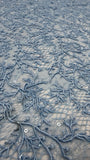 Vintage Stretch Chantilly - Sky