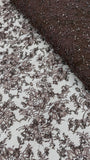 French Lace Beaded - Chocolate