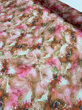 Organdy Printed - Marble Peach Pink