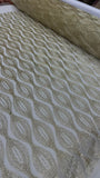 Luxury Shimmer Beaded Eveningwear Fabric- Summer Collection