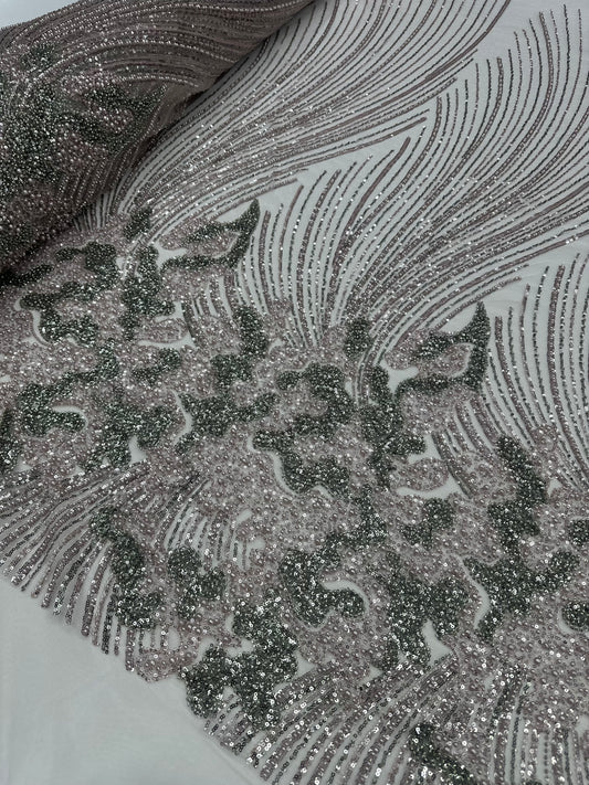 Beaded Lace - Two Toned Dusty 2