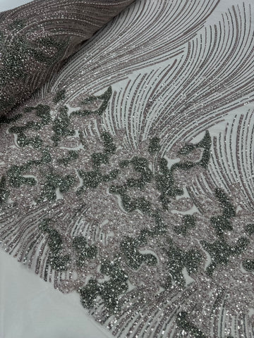 Beaded Lace - Two Toned Dusty 2