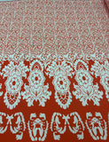 Satin Prints  - Capri Tangerine