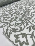Lazer Cut Lace - Antique sage