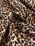 Dutchess Satin Printed - Leopard Print Rust