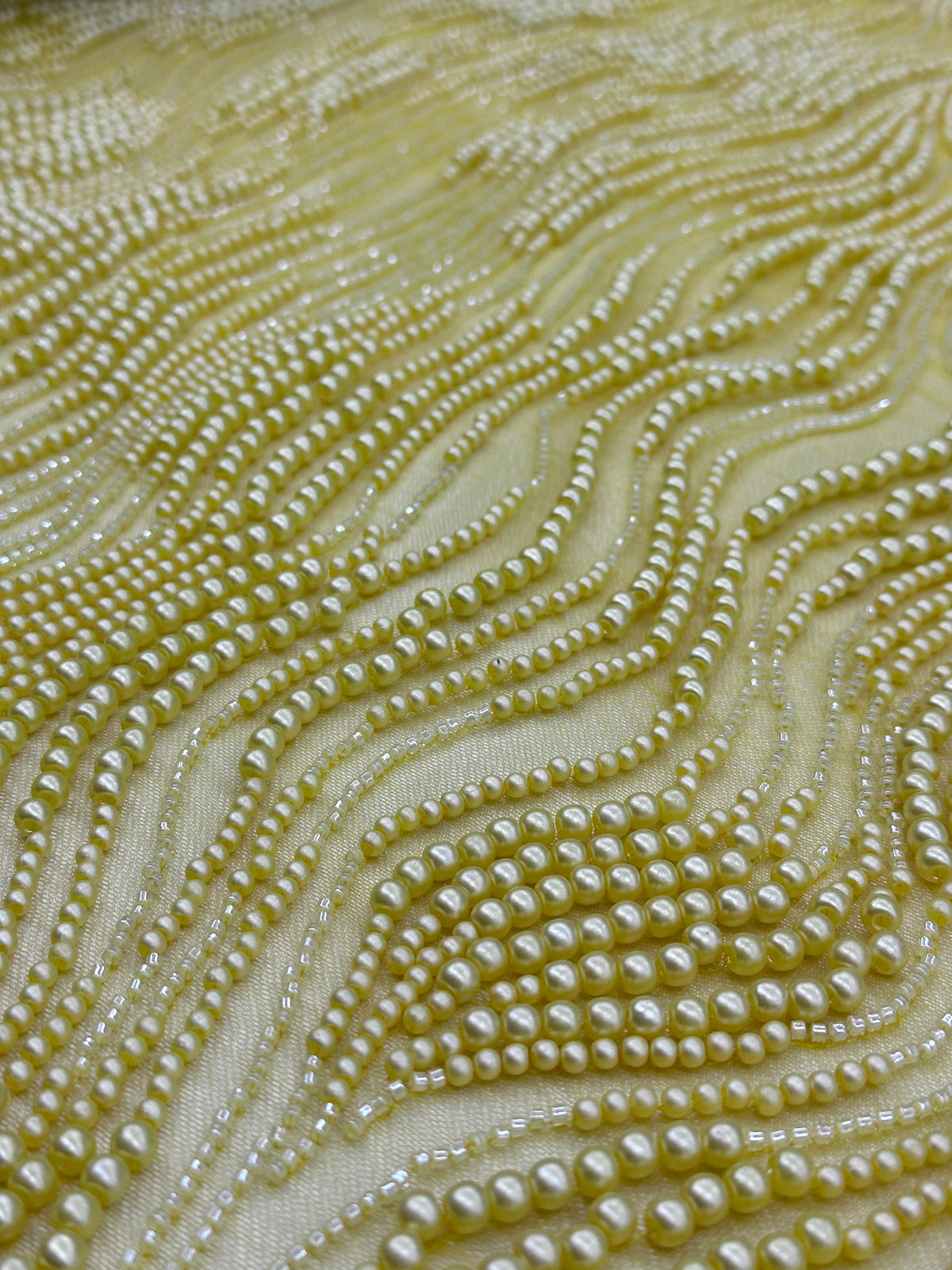 Pearl Beaded -Yellow