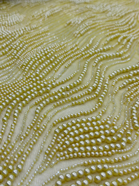Pearl Beaded -Yellow