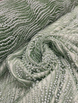 Pearl Beaded - Sage Green