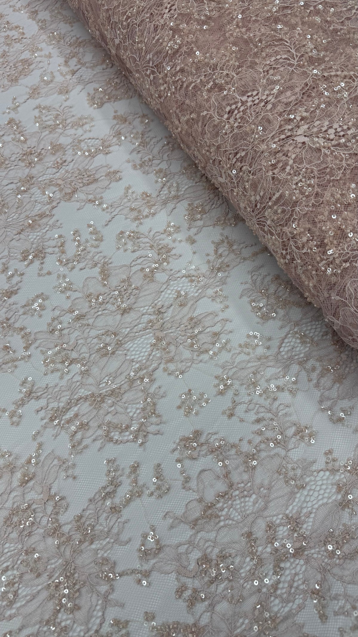 French Lace Beaded - Dusty