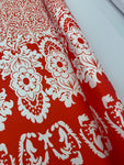 Satin Prints  - Capri Tangerine