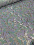 Brocade Valencia - Abstract Mint Lilac