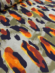 Satin Prints - Neon Leopard Rust