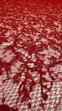 Vintage Stretch Chantilly - Scarlet Red