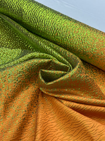 Brocade Burnout - Burst Lime & Orange