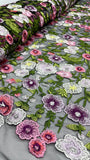 Floral Embroidery - Springfield Black