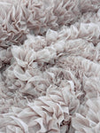 Ruffled Tulle - Pale Nude