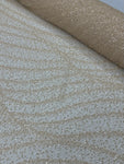 Beaded fabric - Cream