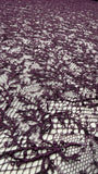 Vintage Stretch Chantilly - Aubergine