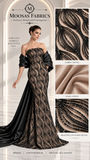 Luxury Shimmer Beaded Eveningwear Fabric- Summer Collection