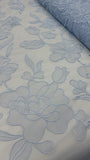 Organdy Embroidery Lace  - Sky Blue