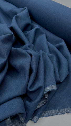 Linen Rayon - Air Force Blue