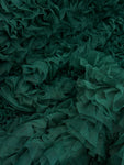 Ruffled Tulle - Emerald